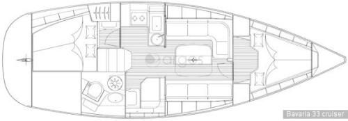 Bavaria 33 Cruiser Sketch