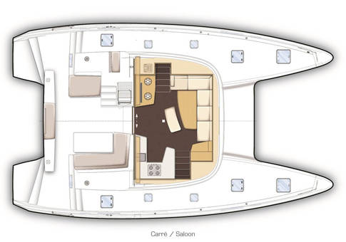 Lagoon 42 (4+1cab/4wc) Sketch