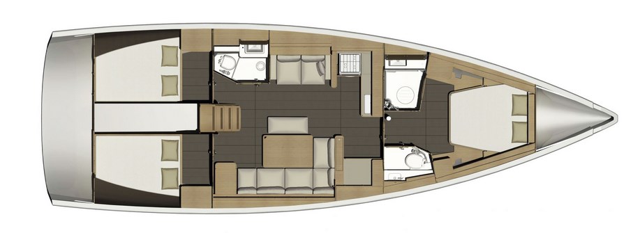 Dufour 460 Grand Large (3cab/2wc) „KARANTEZ KAER“ als Charteryacht
