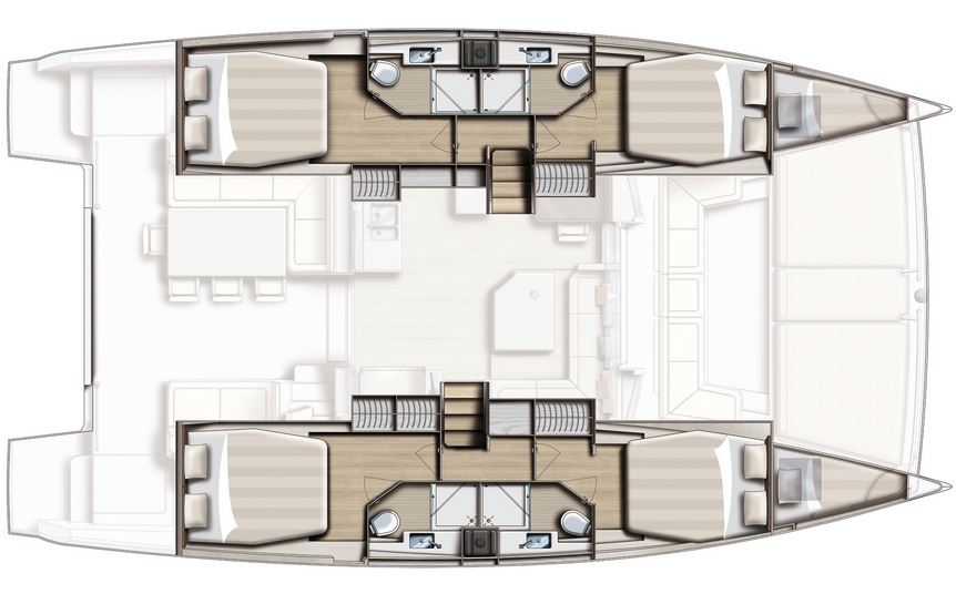 Bali 4.5 – Grundriss 4 Kabinen