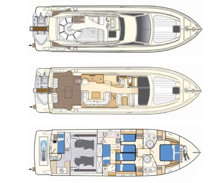Ferretti 53 „SECRET“ als Charteryacht
