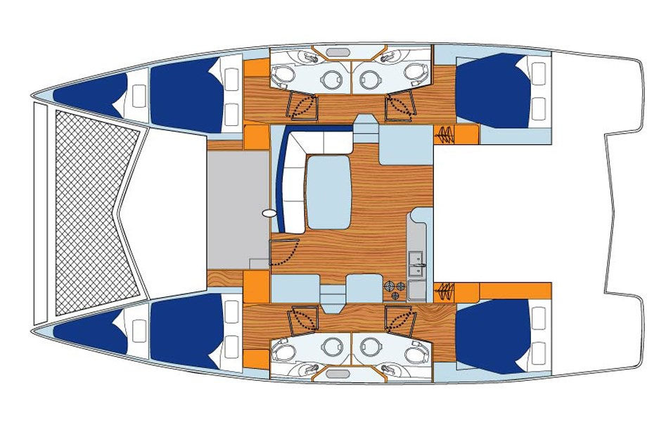 Leopard 44 (4 cab/4wc) „Cecilia“ als Charteryacht
