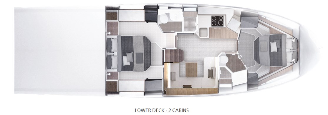 Azimut Atlantis 50 (2Cab/2WC) „Sabijac“ als Charteryacht