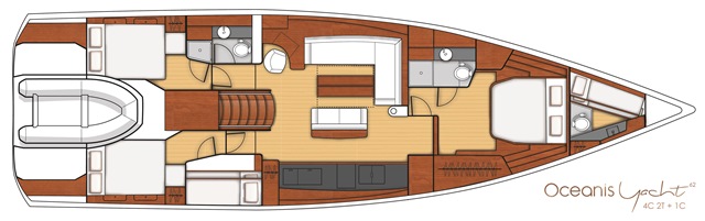 Oceanis 62 (4+1cab/2+1wc) „Thora Helen“ als Charteryacht