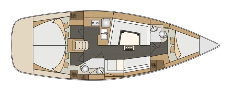 Elan 45 Impression (3 cab) Sketch